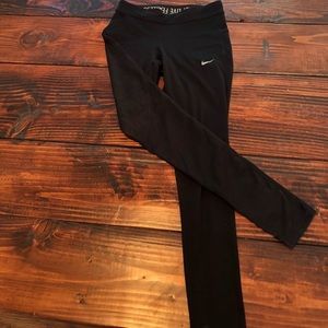 Black nike full length leggings/tights